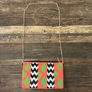 Kay Lee Chevron Cactus Purse